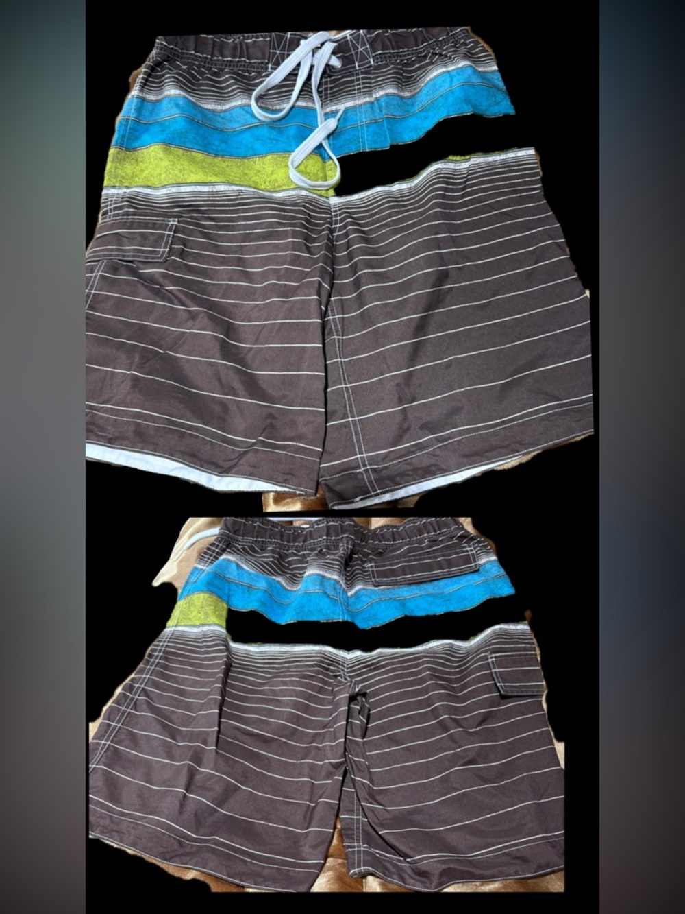 Mossimo Supply Co. White Mesh Lined Shorts